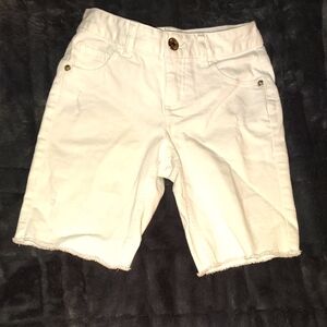 White Women's Bermuda Shorts - Classic Summer Style